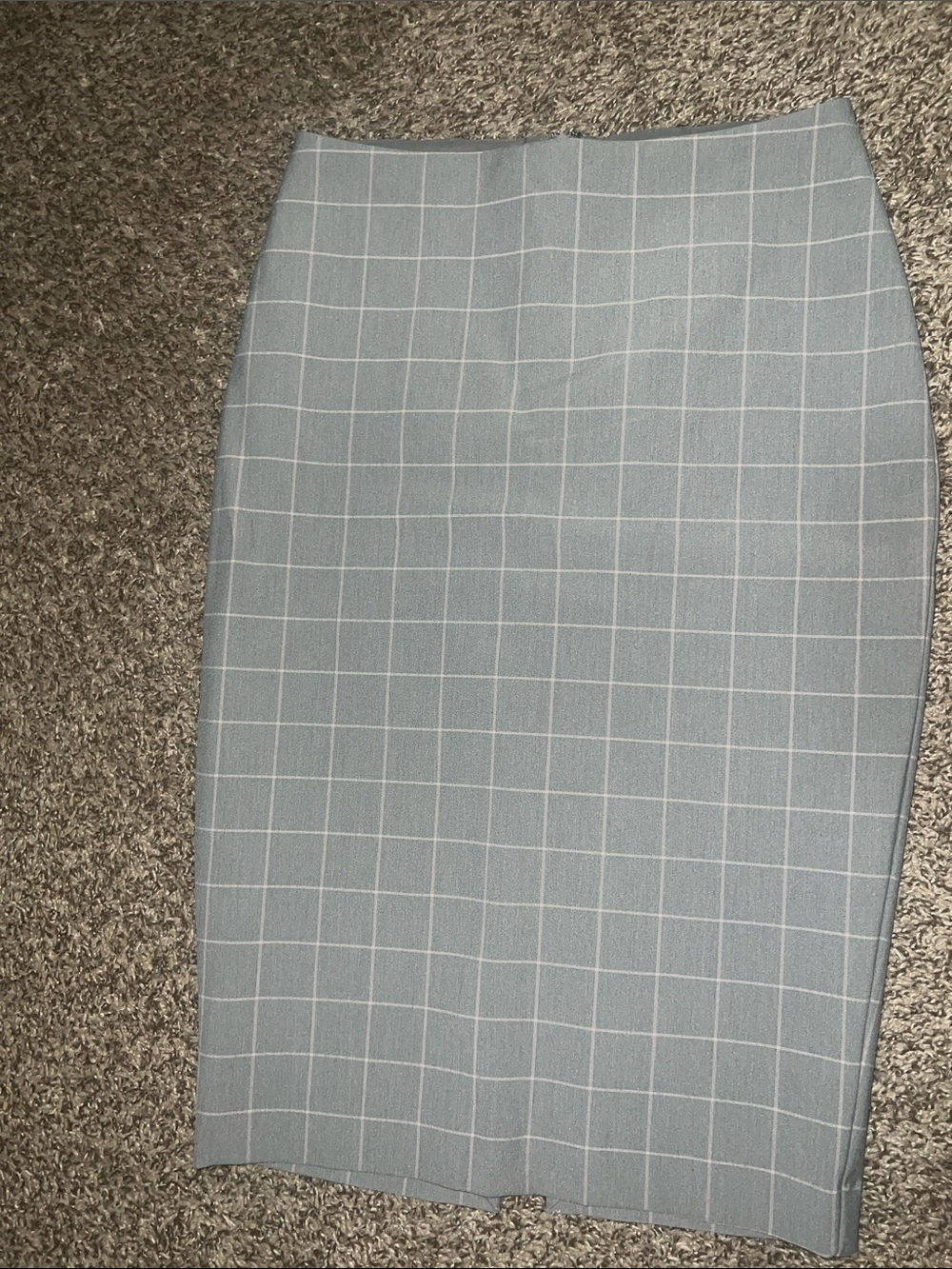 Express Windowpane Pencil Skirt